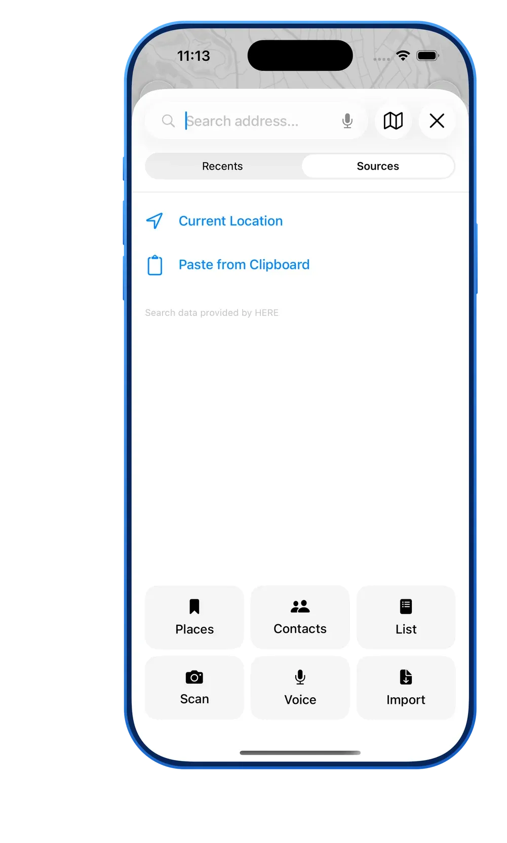 MyWay Route Planner Stop Sources