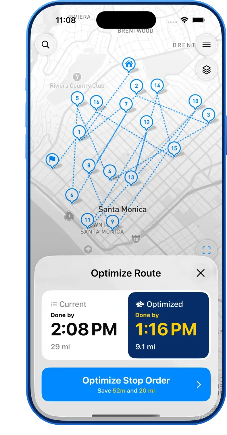 MyWay Route Planner Optimize Route